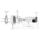 Paxton 010-924-US Pro Series Paxton10 8MP Varifocal Bullet Camera, 2.1-12mm Lens, White