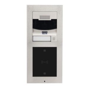 2N 01273-001 IP Verso Main Unit with Camera and 1-Button, Nickel