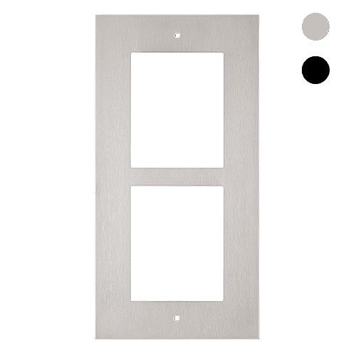 2N 01280-001 IP Verso and LTE Verso 2-Module Frame, In Wall Flush Mount, Nickel