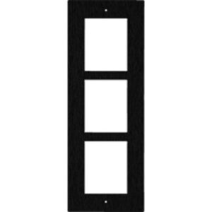 2N 01283-001 IP Verso and LTE Verso 3-Module Frame, In Wall Flush Mount, Black