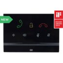 2N 01698-001 Indoor Talk Answering Unit with Capactive Buttons, Black