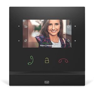 2N 01935-001 Indoor Compact Video Answering Unit with 4.3" Color Display, Black