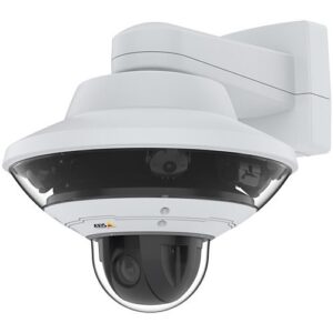 AXIS Q6010-E Q60 Series 4x5MP Outdoor WDR 360° Multidirectional IP Camera, for Use with Q60-E PTZ Cameras, 2.8mm Lens, White