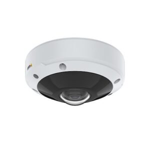 AXIS M3077-PLVE M39 Series 6MP Outdoor Vandal Resistant 360° Panoramic Fixed Dome IR WDR IP Camera, 1.56mm Lens, White