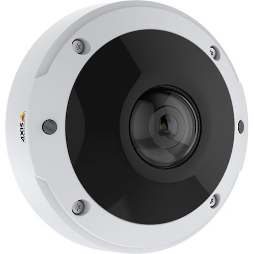 AXIS M3077-PLVE M39 Series 6MP Outdoor Vandal Resistant 360° Panoramic Fixed Dome IR WDR IP Camera, 1.56mm Lens, White