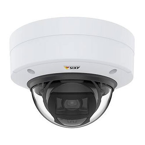 AXIS P3255-LVE P32 Series HDTV 1080 2MP Outdoor Vandal Resistant Fixed Dome IR WDR IP Camera, 3.4-8.9mm Varifocal Lens, White
