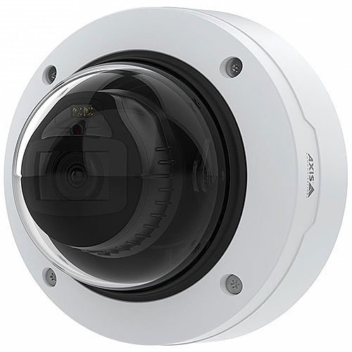 AXIS P3267-LV P32 Series 5MP Vandal Resistant Fixed Dome IR WDR IP Camera, 3-8mm Varifocal Lens, White, (Replaces P3247-LV