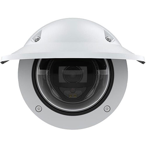 AXIS P3267-LVE P32 Series 5MP Outdoor Vandal Resistant Fixed Dome IR WDR IP Camera, 3-8mm Varifocal Lens, White (Replaces P3227-LVE and P3247-LVE)