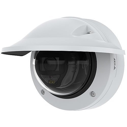 AXIS P3267-LVE P32 Series 5MP Outdoor Vandal Resistant Fixed Dome IR WDR IP Camera, 3-8mm Varifocal Lens, White (Replaces P3227-LVE and P3247-LVE)