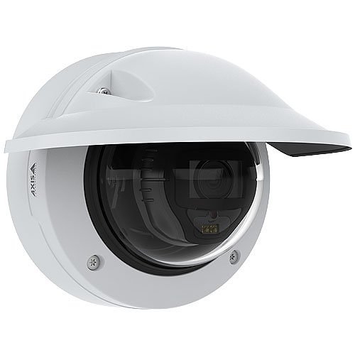 AXIS P3267-LVE P32 Series 5MP Outdoor Vandal Resistant Fixed Dome IR WDR IP Camera, 3-8mm Varifocal Lens, White (Replaces P3227-LVE and P3247-LVE)
