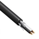 Belden 1032A 01015000 2/18 Stranded Cable, BC, PVC, FS, CMG, FT4, Outdoor, 5000' (1524m), Reel, Black