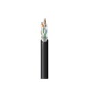 Belden 10GX52F 0101000 10GX CAT6A Enhanced Premise Horizontal Riser Cable, 4/23 Solid BC, Foil Shielded, F/UTP, CMR, Indoor, FT4, 1000' (304.8m), Spool, Black