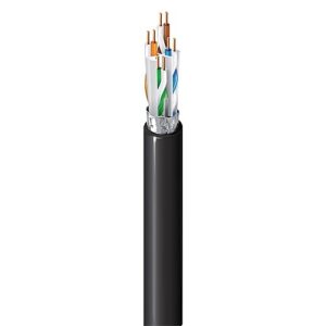 Belden 10GX53F009Z1000 10GX CAT6A Enhanced Plenum Cable, 23/4 Solid BC, Foil Shielded, UTP, CMP, LP, CL3P, FT6, 1000' (304.8m) UnReel, White