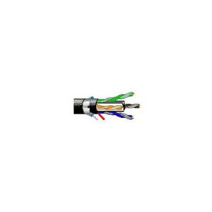 Belden 10GX63F 0091000 10GX CAT6A Enhanced Plenum Cable, 23/4 Bonded Solid BC, Foil Shielded, UTP, CMP, FT6, 1000' (304.8m) Reel, White
