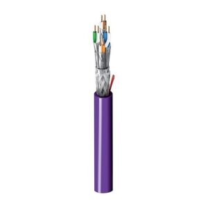 Belden 10GXE02.07500 CAT6A Enhanced Horizontal Plenum Cable, 23/4 Solid BC, Shielded, FTP, Indoor, 500m (1640.42'), Reel, Purple
