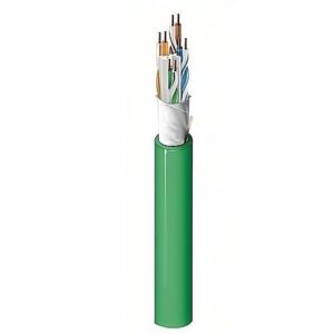 Belden 10GXS12 0051000 CAT6(a) Copper Cable, Nonbonded-Pair, 4-pair, 23 AWG, CMR, 1000', Green