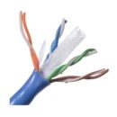 Belden 10GXS13 CAT6A Enhanced Premise Plenum Cable, 23/4 Solid BC, Unshielded, UTP, CMP, Indoor, 1000'(304.8m), Reel, Blue