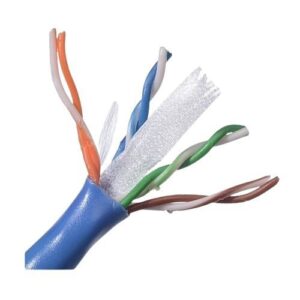 Belden 10GXS13 CAT6A Enhanced Premise Plenum Cable, 23/4 Solid BC, Unshielded, UTP, CMP, Indoor, 1000'(304.8m), Reel, Blue