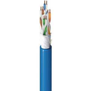 Belden 10GXW12 0091000 10GXW CAT6A Riser Cable, 23/4 Solid BC, Unshielded, UTP, CMR, CL3R, LP, FT4, 1000' (304.8m) Reel, White