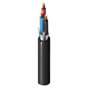 Belden 1119A 010500 16/1-Triad TC Stranded 30C Dry / Wet PVC-Nylon Cable, 500', Black