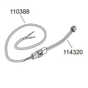 Von Duprin 114320 QEL Cable Package for Exit Devices, Includes Short QEL Motor Cable