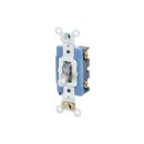 Leviton 1201-LHC Toggle Switch Lighted Single Pole 15A 120/277VAC, Clear