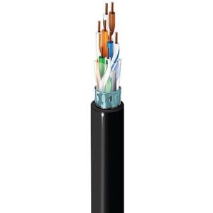 Belden 1213F 009Z1000 CAT5e Plus Cable, 24/4 Solid BC, Foil Shielded, UTP, CMP, FT6, 1000' (304.8m) UnReel, White