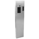 Pedestal Pro 124TOW-PDK-001-304 Intercom Housing, 54" Stainless Steel Bollard, Architectural Tower Design with 12" Face