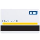 HID 1336LGGSN DuoProx II 1336 Printable Prox Card with Magnetic Stripe, Programmed, Glossy Front and Back, Sequential Numbers, No Slot, White