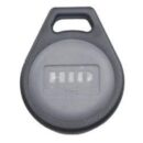 HID 1346LNSBN-PACK50 ProxKey III Access Control Keyfob, HID Prox or Indala Format, HID Standard Artwork, 50-Pack, Black with Gray Insert