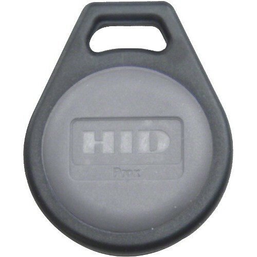 HID 1346LNSNN ProxKey III 1346 Key Fob, Programmed, No Numbers, Black with Gray Insert