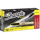 Sharpie 13601 Industrial Permanent Markers, Black, 12-Pack