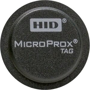 HID 1391LSSRN MicroProx 1391 Proximity 125 kHz Adhesive Tag, Programmed, Random Numbers, HID Logo, Gray