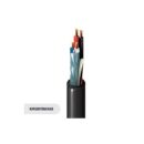 Belden 1392P 010Z500 22/2 Stranded BC Shielded, 18/2 Stranded BC Unshielded Lighting and Automation Cable, Flamarrest, Plenum-CMP, 500' (152.4m) ReelTuff Box, Black