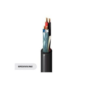 Belden 1392P 010Z500 22/2 Stranded BC Shielded, 18/2 Stranded BC Unshielded Lighting and Automation Cable, Flamarrest, Plenum-CMP, 500' (152.4m) ReelTuff Box, Black