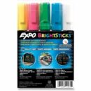 Expo 14075 Fluorescent Bright Sticks, Medium Bullet Tip, Assorted Colors, 5-Pack