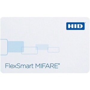 HID 1436NGGNN FlexSmart 1436 MIFARE Composite PET/PVC 1K Printable Smart Card, Non-Programmed, Glossy Front and Back, No Numbers, No Slot, White