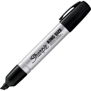 Sharpie 15001 King-Size Permanent Markers, 12-Pack, Black