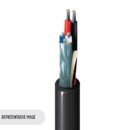 Belden 1502P 010Z1000 22/1 Pair Tinned Copper, 18/2 Stranded Multimedia Control Cable, Plenum, 1,000' (304.8m) ReelTuff Box, Black