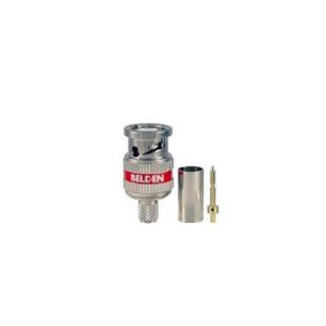 Belden 1505ABHD3 BNC Crimp Connector, RG-59, 6GHz, HD, Red, 3-Piece