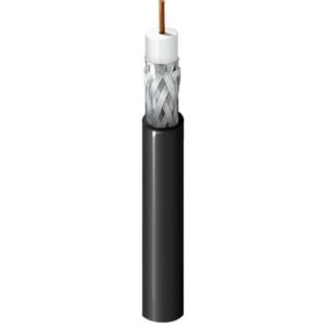 Belden 1506A 0071000 RG59 Coaxial Video Cable, 75 ohm SDI Coax, 20 AWG Solid Bare Copper Conductor, FEP Insulation, Foil 95% Tinned Copper Braid Shield, PVC Jacket, CMP, 1000' (152.4m) Reel, Violet
