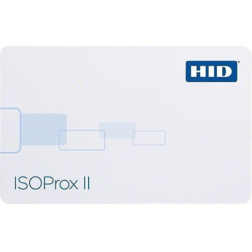 HID 1586LGGMN ISOProx II 1586 Printable Composite Proximity Card, Programmed, Glossy Front and Back, Matching Numbers, No Slot, White