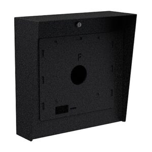 Pedestal Pro 1616HOU-BUT-01-CRS Intercom Housing, Black Steel, 16" x 16"