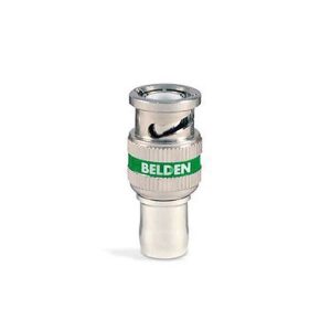 Belden 1694ABHD1 BNC Connector, RG-6, 6GHz, HD, Green, 1-Piece