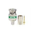 Belden 1694ABHD3 BNC Crimp Connector, RG-6, 6GHz, HD, Green, 3-Piece