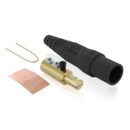 Leviton 16D24-TUE Male Detachable Plug with Setscrews, 30A, Suitable for Wire Sizes 2/-4/0, Black