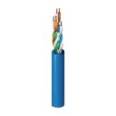 Belden 1700A 009U1000 Category 5E+ Premise Horizontal Cable 350 MHz, 4-Bonded Pairs, 24 AWG Solid BC Conductors, U/UTP, Riser-CMR, PVC Jacket