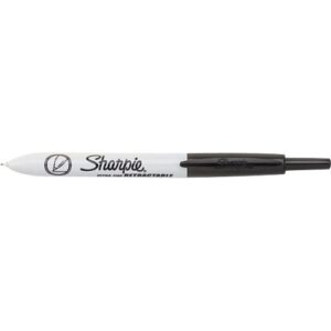 Sharpie 1735793 Markers, Retractable, Ultra Fine, Black, 3-Pack