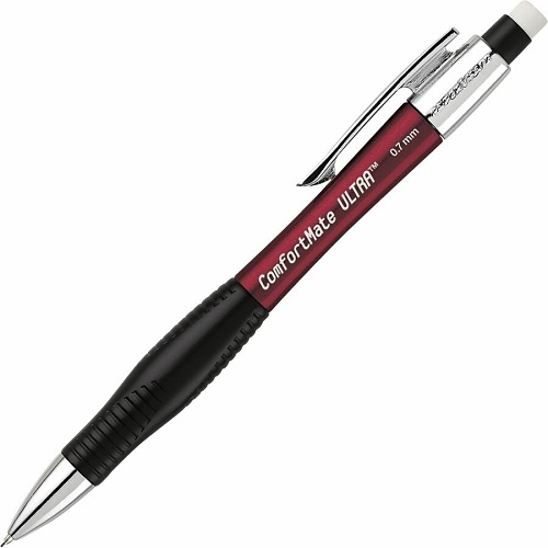 Paper Mate 1738798 Comfortmate Ultra Mechanical Pencil, 0.7mm, Black Lead, Assorted Barrel Colors, Dozen
