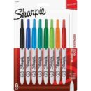 Sharpie 1742025 Retractable Permanent Marker, Extra-Fine Needle Tip, Assorted Colors, 8-Pack